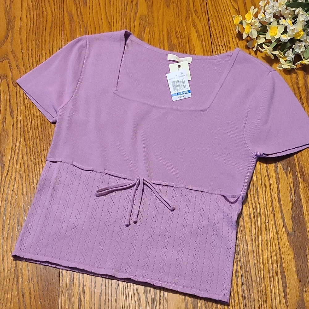 Ultra Flirt NWT Lavender Top / Sweater - Girl's XL